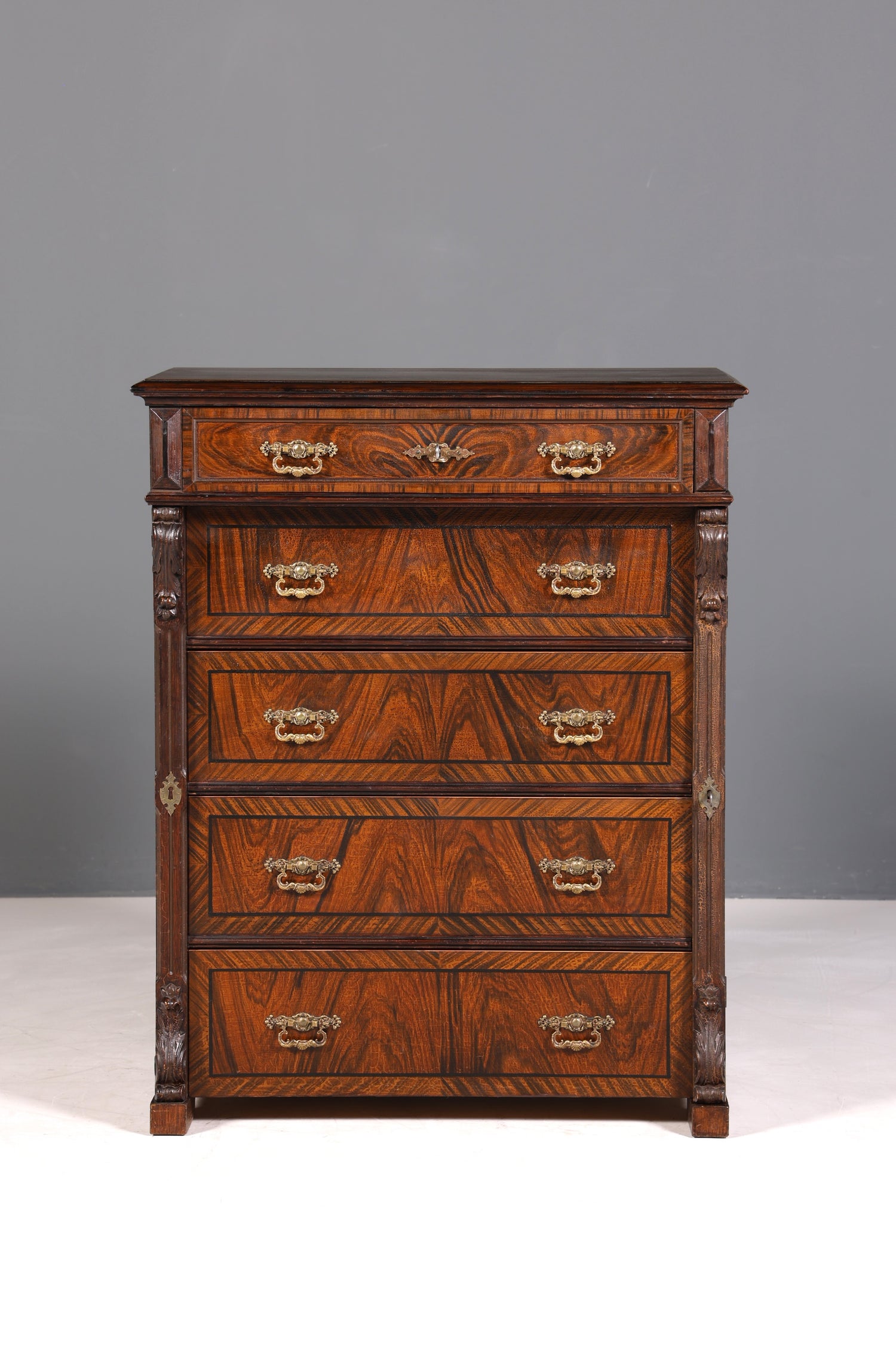 Wunderschöne Gründerzeit Kommode Jugendstil Schubladenkommode Antik Vertiko Wäschekommode