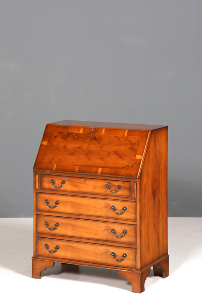 Wunderschöner Englischer Sekretär Schreibkommode Antik Stil echt Lederauflage Kommode UK Schreibtisch