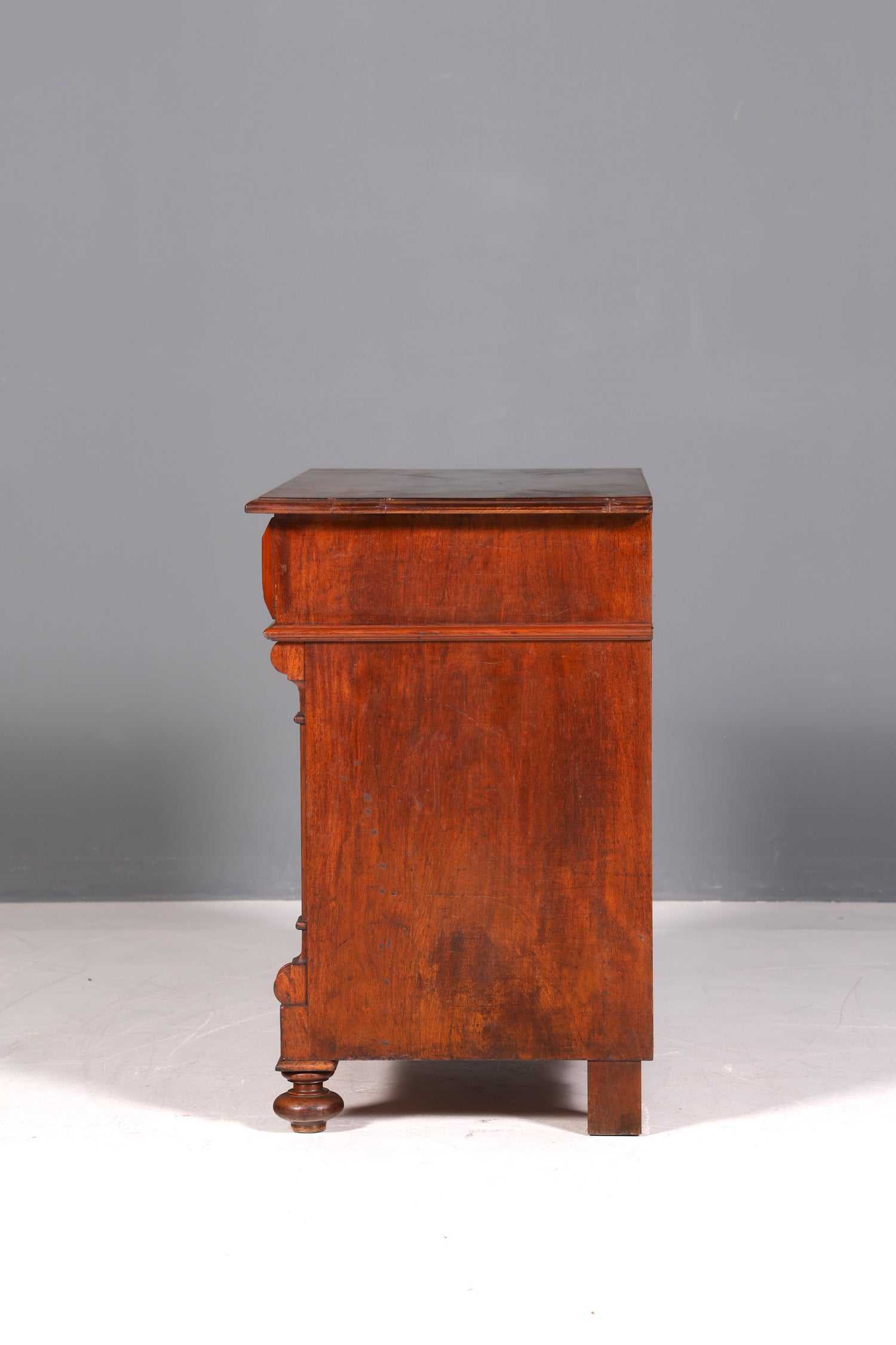 Wunderschöne Gründerzeit Kommode Louis Philippe Schubladen Kommode Nussbaum Sideboard um 1880