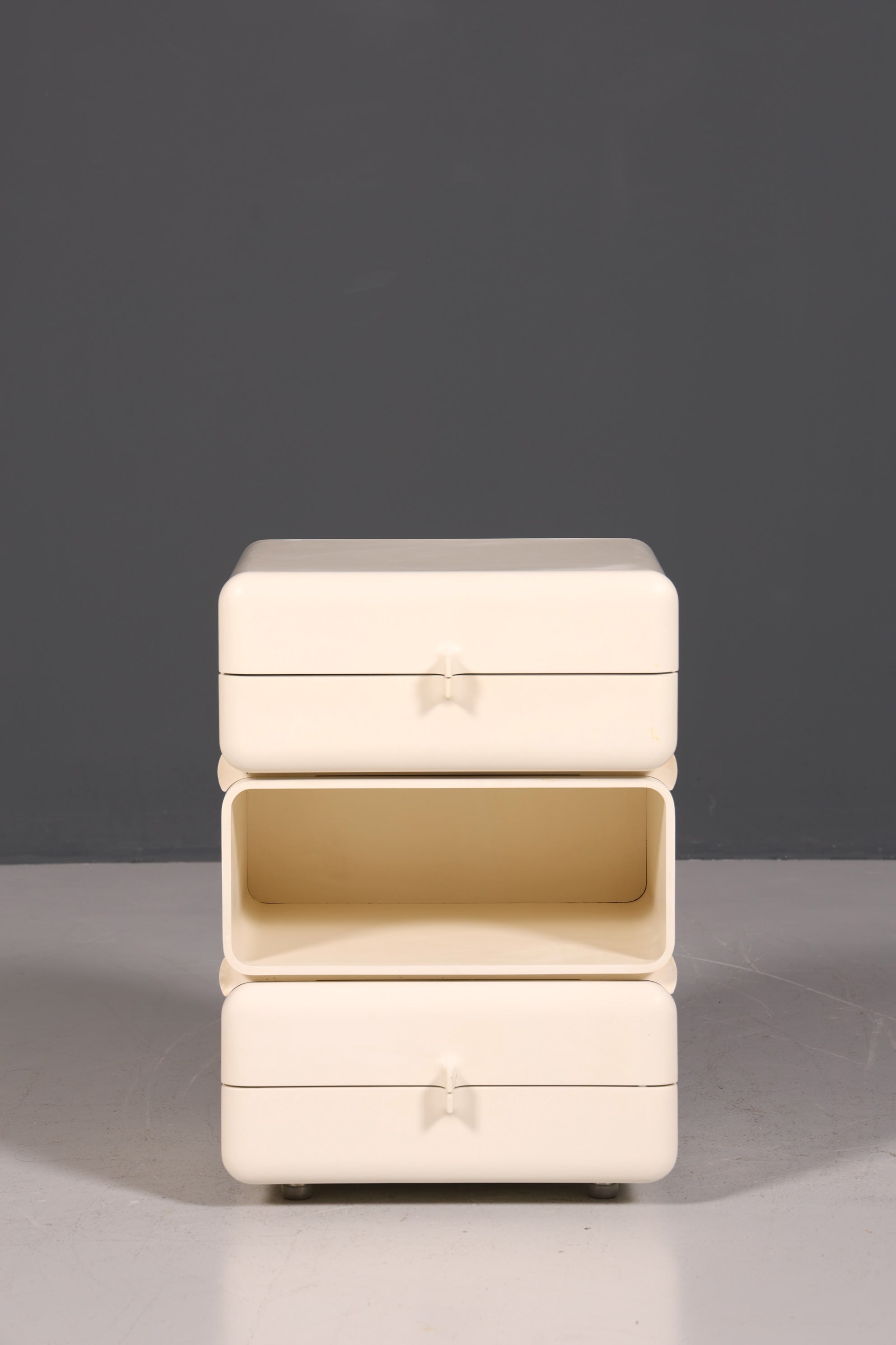 Seltene Mid Century Kommode Space Age Module Nachttisch Design Frankreich Vintage Schubladenkommode 1 von 5