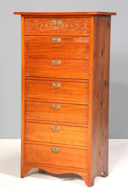 Stilvoller Jugendstil Sekretär Gründerzeit Vertiko Antik Kommode um 1900