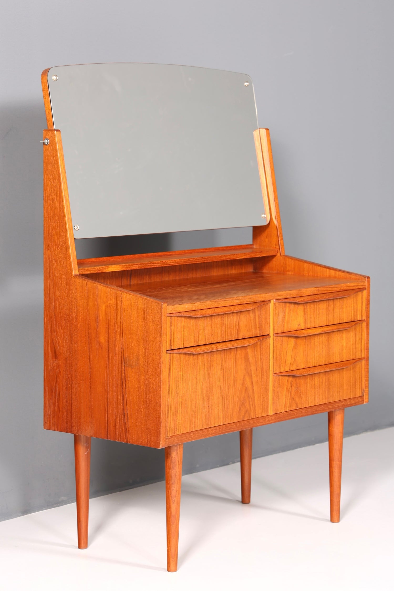 Wunderschöner Mid Century Schminktisch Danish Design Frisiertisch Retro Schreibtisch Teak Holz Vintage Tisch 60s