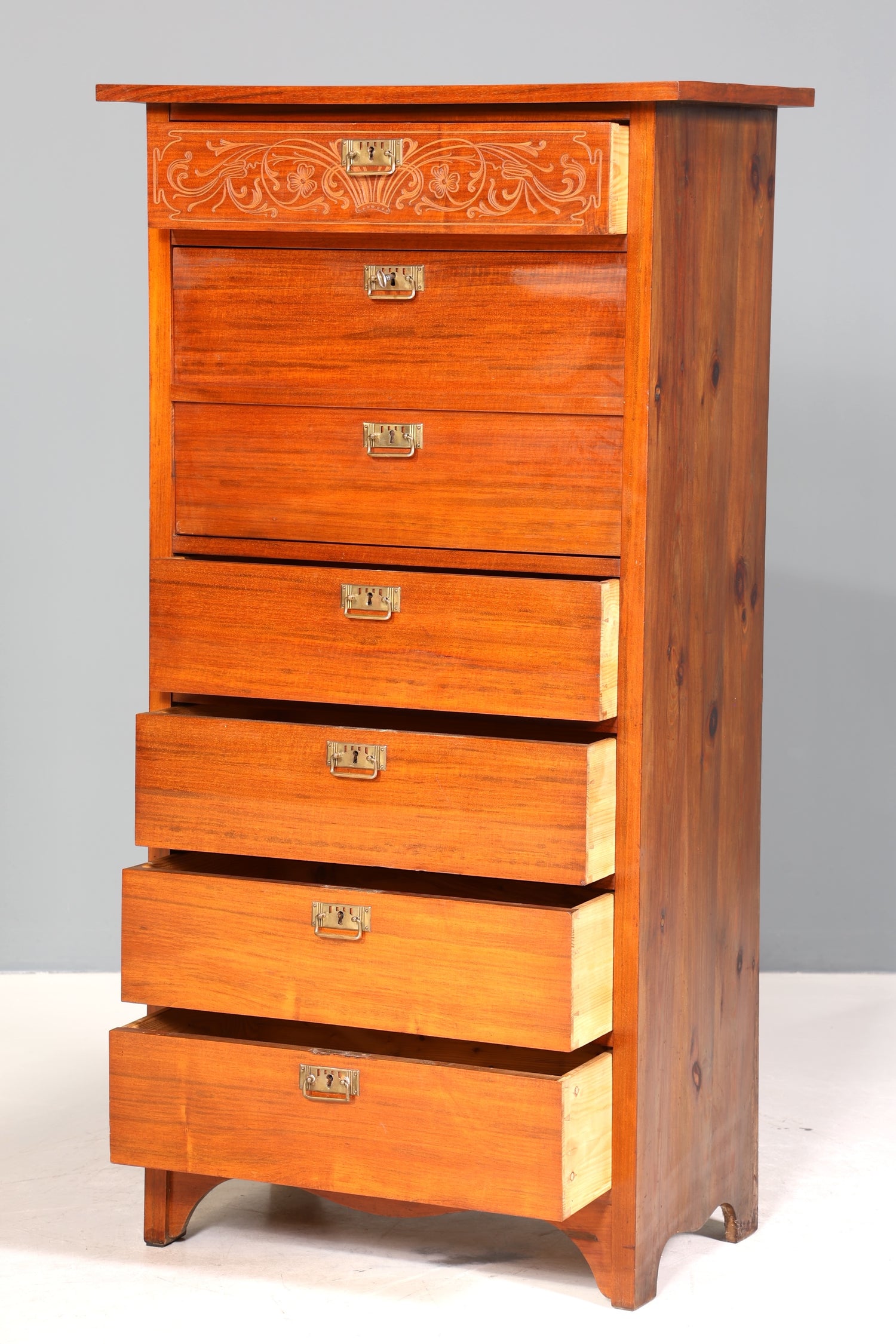 Stilvoller Jugendstil Sekretär Gründerzeit Vertiko Antik Kommode um 1900