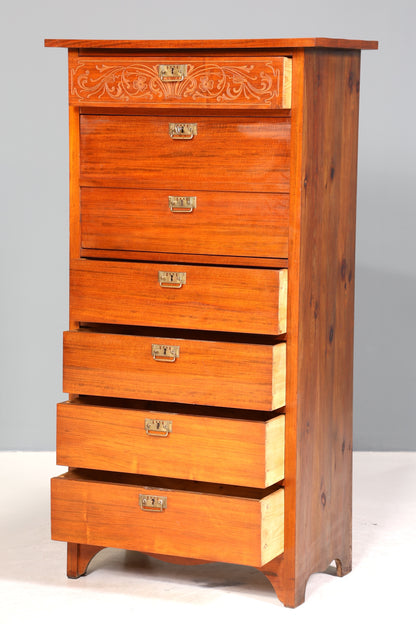 Stilvoller Jugendstil Sekretär Gründerzeit Vertiko Antik Kommode um 1900