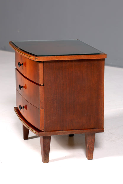 Wunderschöne Mid Century Kommode Vintage Nachttisch 60s Schubladenkommode 1 von 2