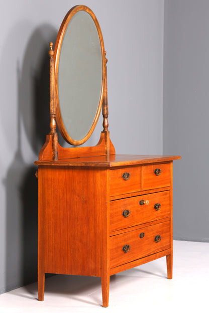 Stilvolle Jugendstil Kommode Antik Sideboard mit Spiegel Flurkommode Frisierkommode