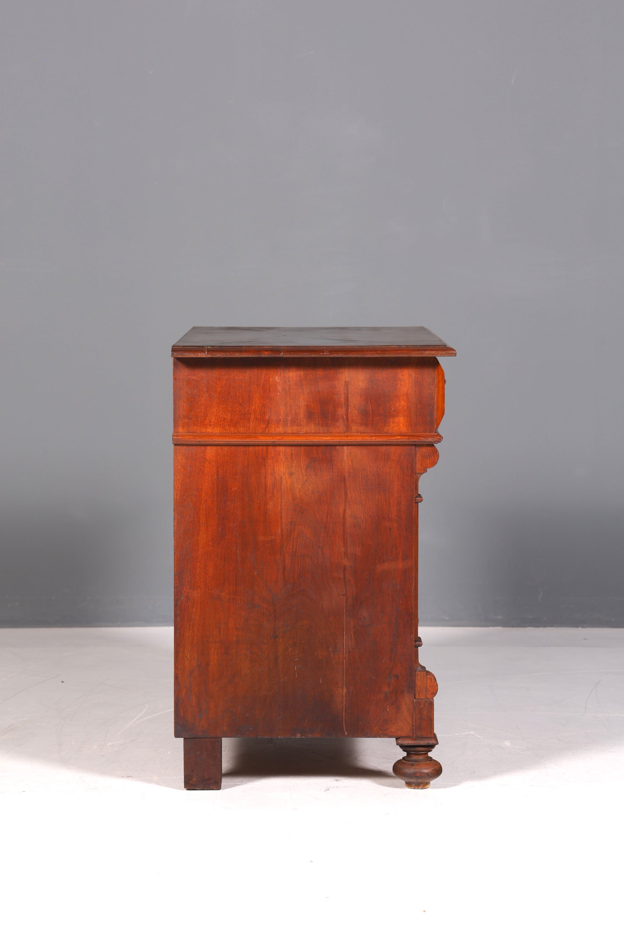 Wunderschöne Gründerzeit Kommode Louis Philippe Schubladen Kommode Nussbaum Sideboard um 1880