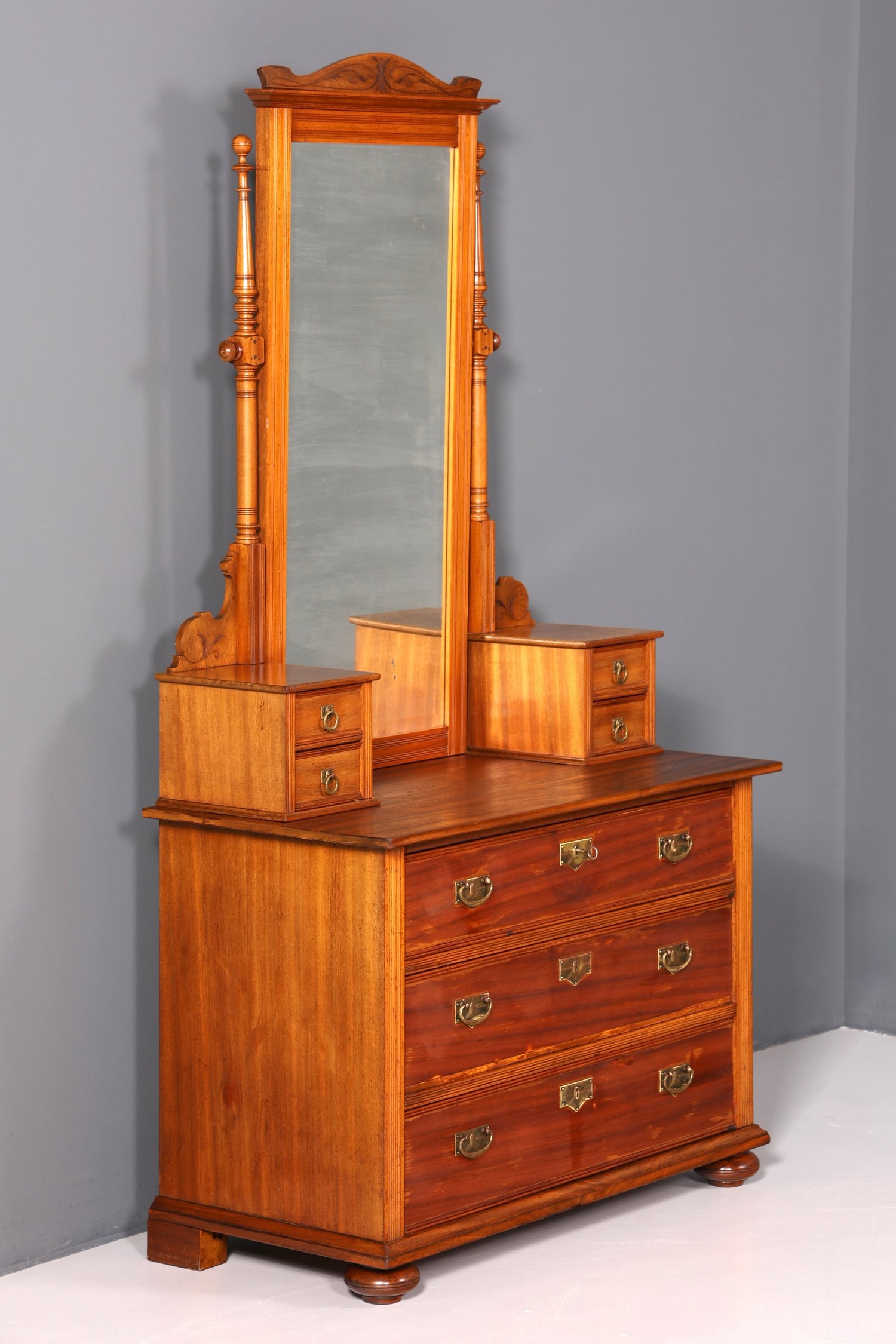 Wunderschöne Jugendstil Kommode Antik Sideboard mit Spiegel Gründerzeit Flurkommode Frisierkommode