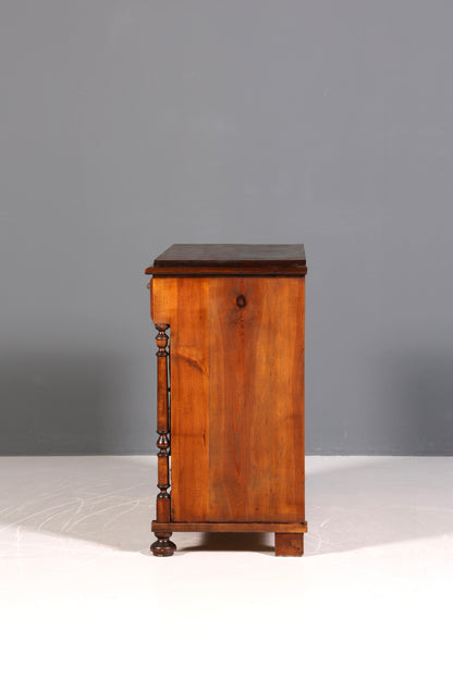 F855 Finish Wunderschöne Gründerzeit Kommode Louis Philippe Nussbaum Schubladen Kommode Sideboard um 1880