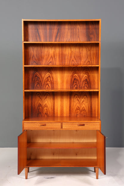 Traumhaftes Mid Century Regal echt Holz Schrank Danish Design Retro Kommode Vintage Bücherregal 60er Jahre 1 von 3