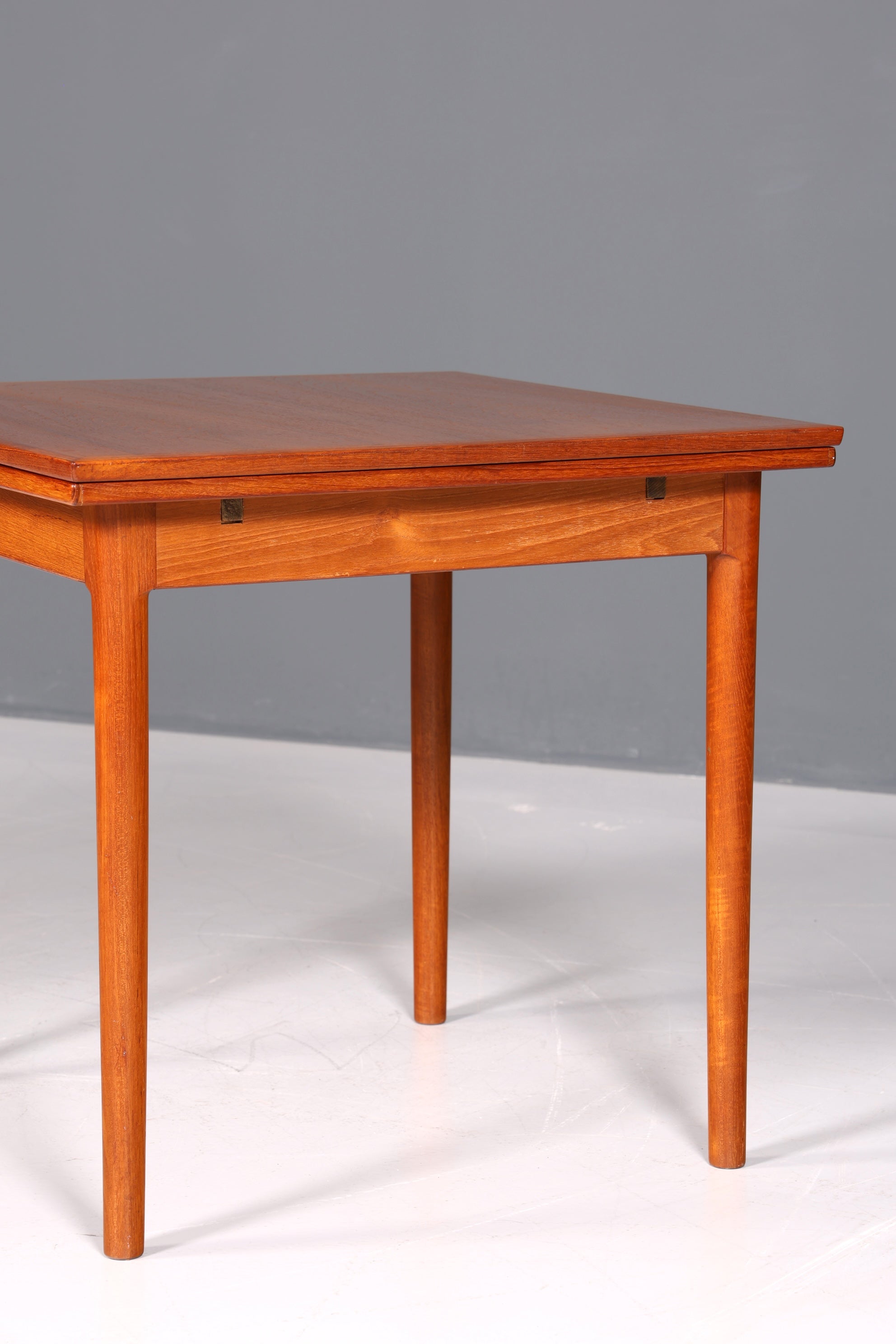 Schlichter Mid Century Esstisch Bernhard Pedersen &amp;Søn ausziehbarer Danish Design Teak Holz Küchentisch Esszimmer Tisch