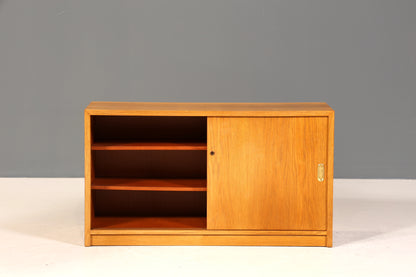 Wunderschöne Mid Century Kommode Vintage Schiebetür WB Schrank 60er Jahre 1 von 4
