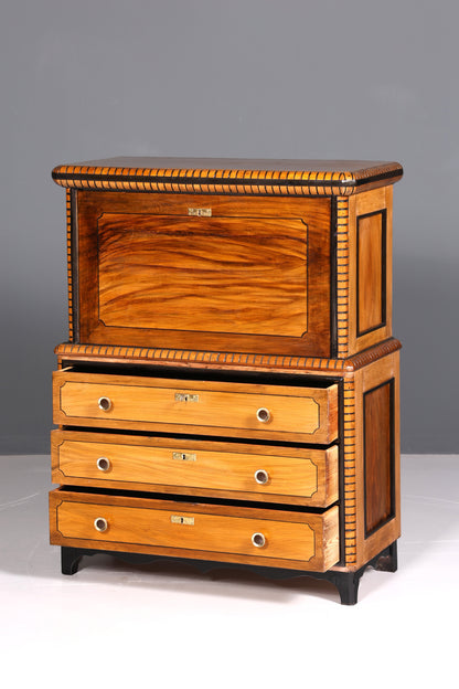 Wunderschöner Antik Sekretär echt Holz Schreibkommode Vertiko Schubladenkommode Schreibtisch