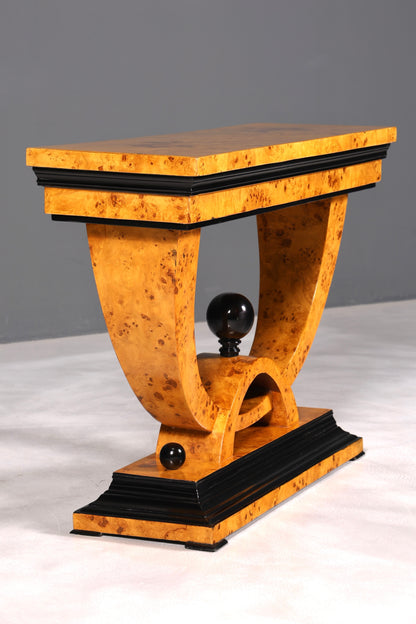 Wunderschöne Art Deco Stil Wandkonsole Flur Ablagetisch Birke Biedermeier Konsole Tisch