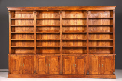 Traumhaftes XXL massiv Holz Regal Kolonial Schrank Antik Stil Bücherregal Kommode Bibliothek Bücherwand