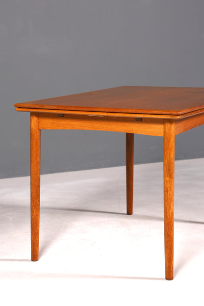 F903 Finish cm Traumhafter Mid Century Esstisch ausziehbarer Danish Design Teak Holz Küchentisch Esszimmer Tisch