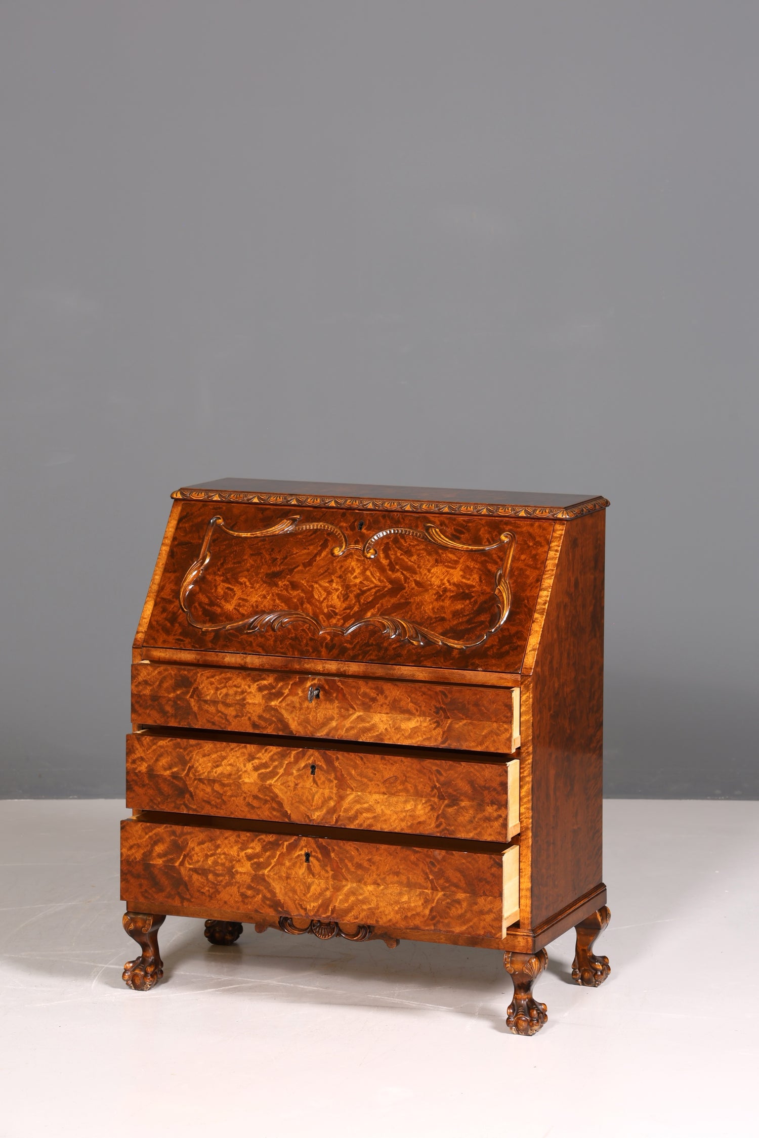 Wunderschöner Sekretär um 1930 Büro Kommode echt Holz Schreibtisch Bürokommode Office Secretary