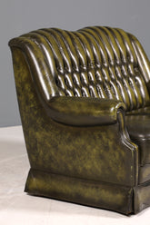 Wunderschönes Original Chesterfield 2er Sofa Englisch Leder 2- Sitzer Couch