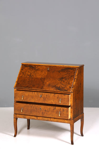 F234 Finish cm Wunderschöner Sekretär im Art Deco Stil Antik um 1930 Büro Kommode Schreibkommode