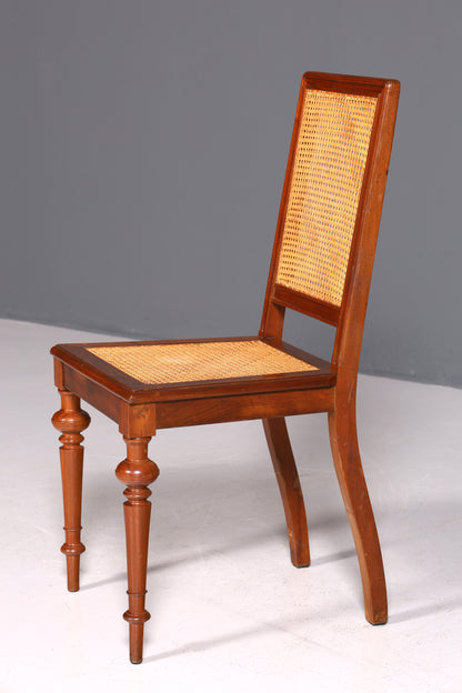 Stilvoller Gründerzeit Stuhl Antik Korbgeflecht Schreibtisch Stuhl Sekretär Stuhl Antik Küchenstuhl 2 von 2