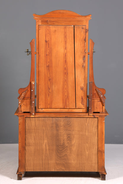Traumhafte Jugendstil Kommode Antik Sideboard mit Spiegel Flurkommode Frisierkommode