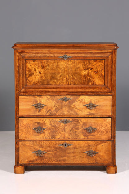 F830 Finish Wunderschöner Gründerzeit Sekretär Kommode Jugendstil Schubladenkommode Antik Vertiko