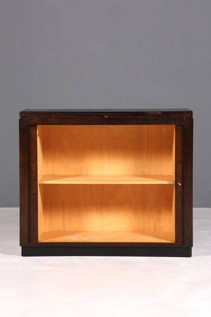F897 Finish cm Schlichter Mid Century Rollladenschrank Bauhaus Apothekerschrank Art Deco Büro Aktenschrank