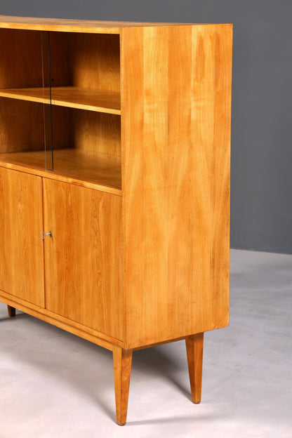 F891 Finish cm Traumhafter Mid Century Highboard Retro Vitrine 60er Jahre Schrank Kommode