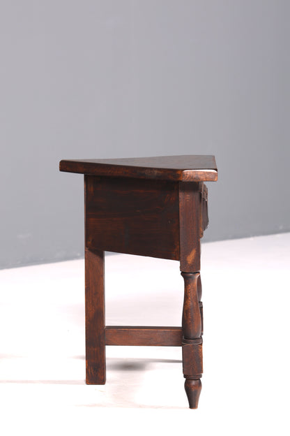 Wunderschöner Spanischer Ecktisch echt Holz Beistelltisch rustikaler spanischer Ablagetisch