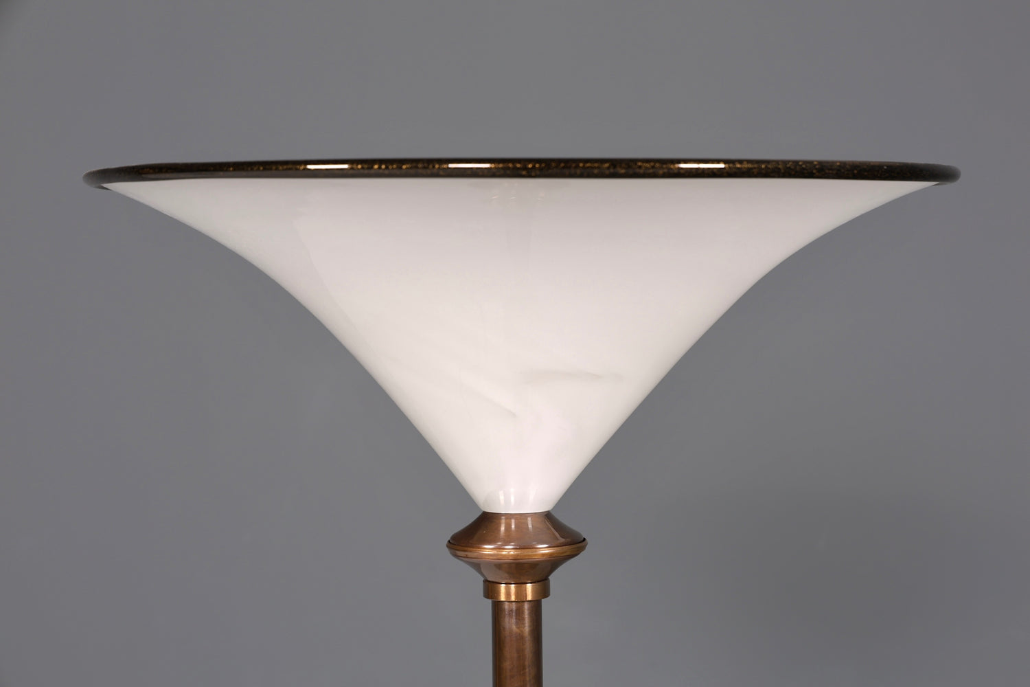 Wunderschöne Italienische Stehlampe der Marke Barovier &amp; Toso Muranoglas Lampenschirm Deckenfluter Standlampe 1 von 2