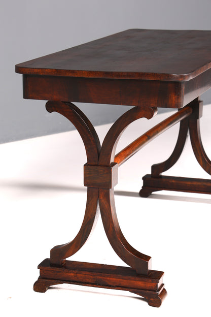 Wunderschöner Englischer Antik Tisch Konsolentisch Schreibtisch Mahagoni Bürotisch Regency Englisch Desk Louis Philippe