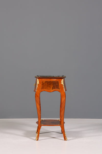 Beautiful Louis XV side table baroque style storage table marble chest of drawers telephone table