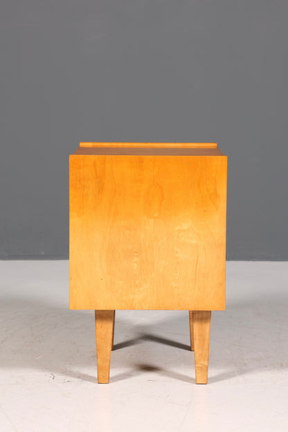 Schlichte Mid Century Kommode Vintage Klappschränkchen Danish Design Nachttisch 1 von 2