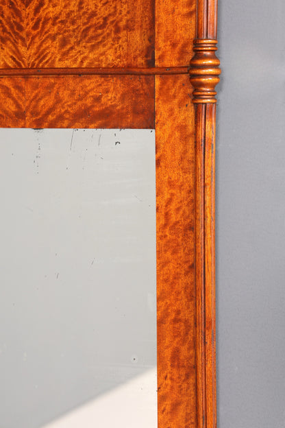 Wunderschöner Biedermeier Spiegel Kirschholz Wandspiegel Antik Holzspiegel Flurspiegel