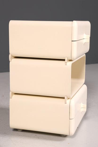 Seltene Mid Century Kommode Space Age Module Nachttisch Design Frankreich Vintage Schubladenkommode 1 von 5