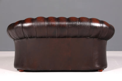 Wunderschönes Original Chesterfield Centurion 2-Sitzer Couch Englisches echt Leder Sofa UK