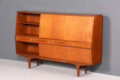 Wunderschönes Mid Century Highboard Teak Holz Original PAM Viby J. Schrank Büro Kommode Barschrank 60er Jahre