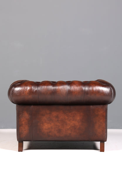 Stilvoller Original Chesterfield Sessel Englischer Armlehnsessel Englisch Herrensessel