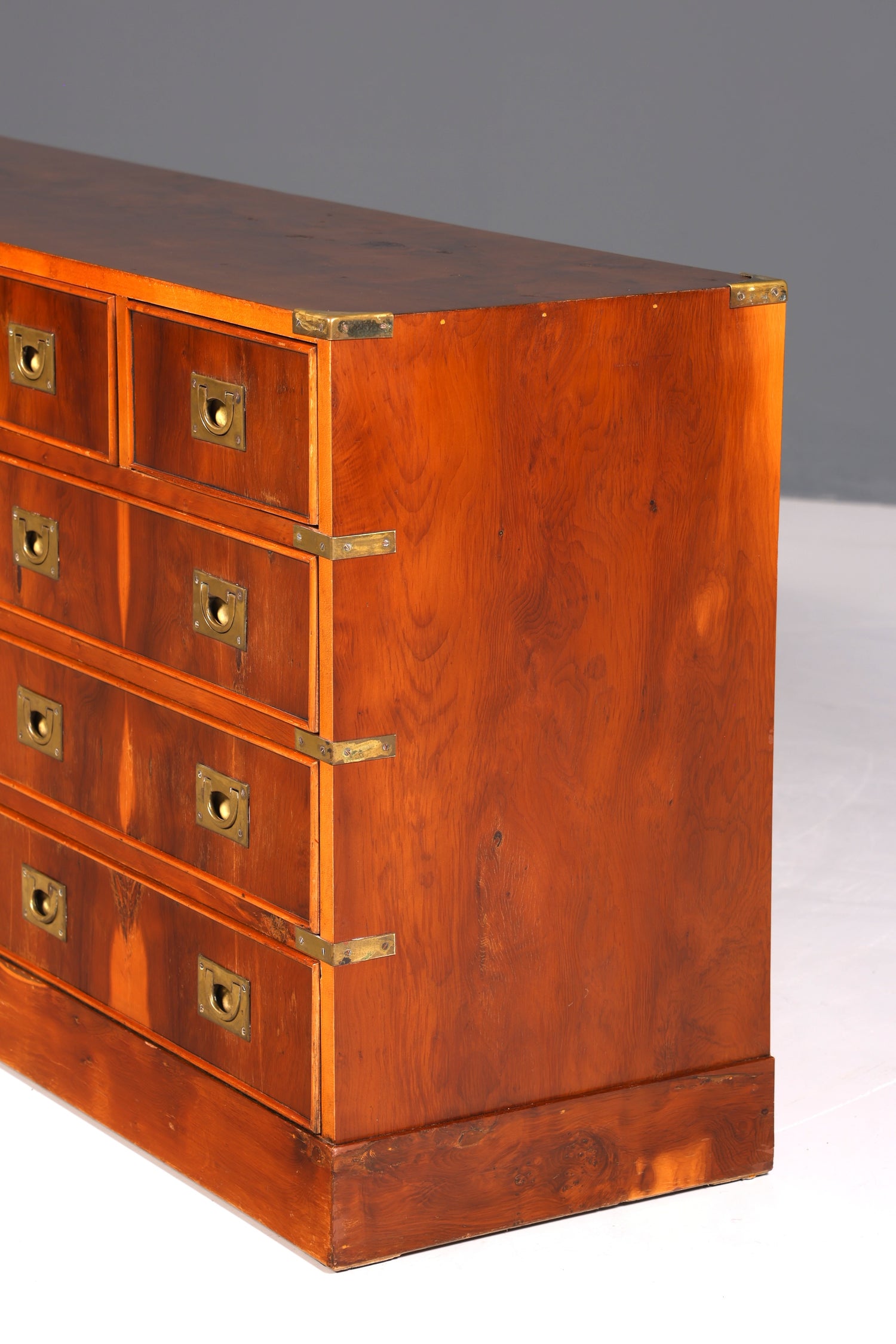 Traumhaftes XXL Maritim Sideboard Englische Schiffs Kommode Englisch Antik Schrank Military Chest