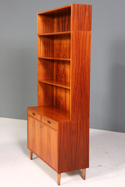 Traumhaftes Mid Century Regal echt Holz Schrank Danish Design Retro Kommode Vintage Bücherregal 60er Jahre 1 von 3
