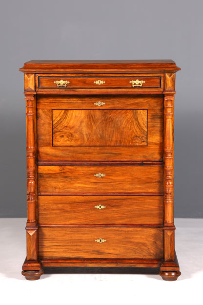 Traumhafter Gründerzeit Sekretär Vertiko Highboard Louis Philippe Kommode Sekretär Schrank um 1880