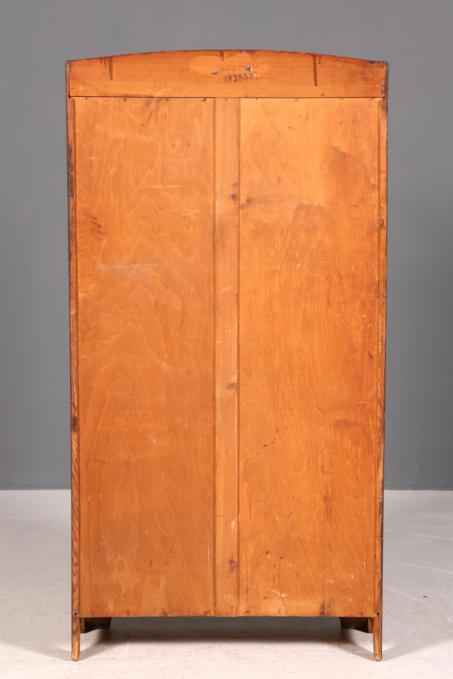 G045 Finish Traumhafte Jugendstil Vitrine Antike Holz Bücherschrank Eiche Antik Schrank Geschirrschrank