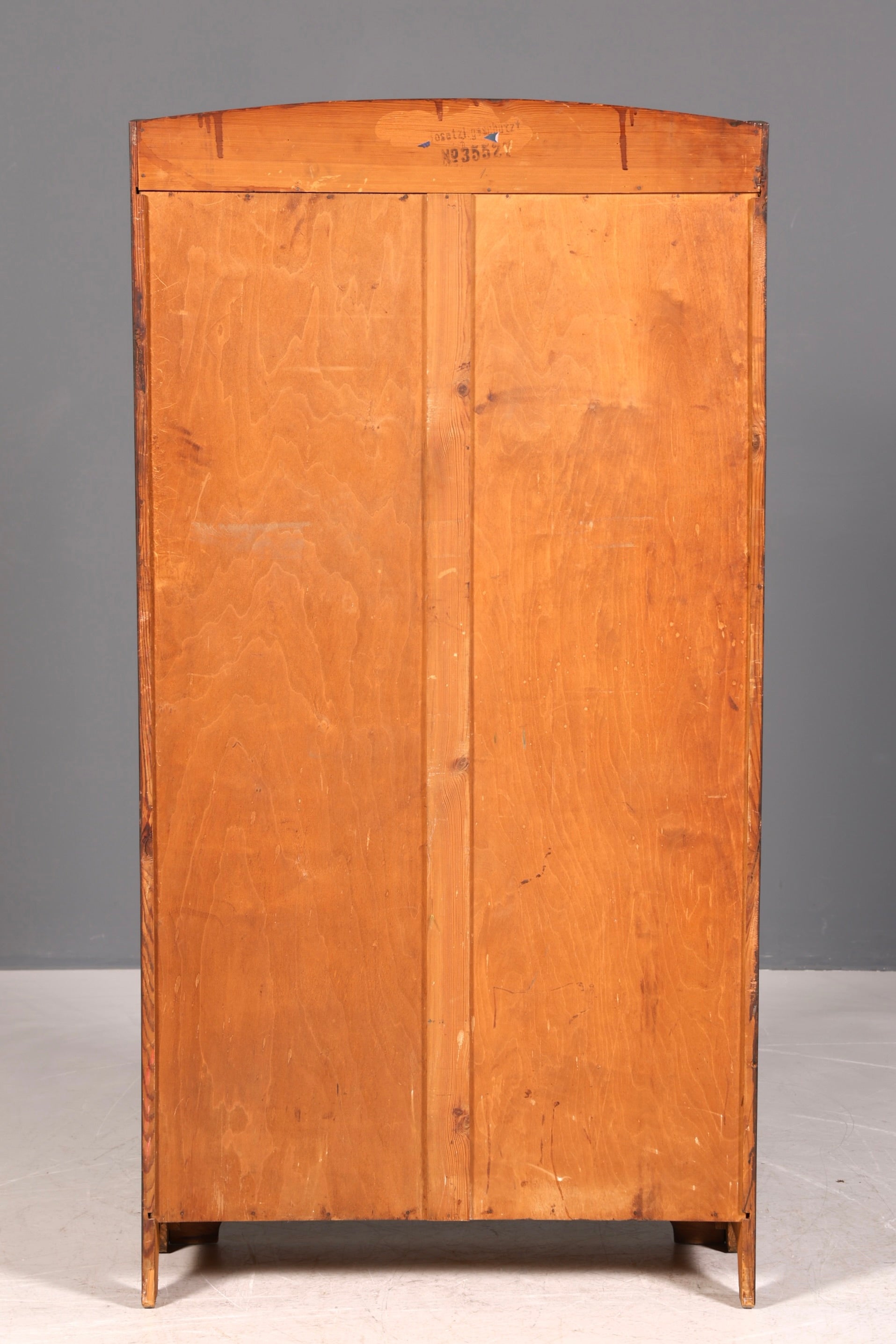 G045 Finish Traumhafte Jugendstil Vitrine Antike Holz Bücherschrank Eiche Antik Schrank Geschirrschrank