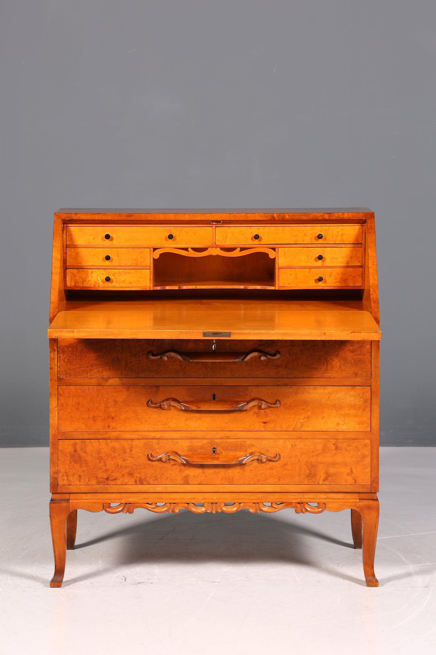 Wunderschöner Sekretär um 1930 Büro Kommode Kirschholz Sekretär Schreibtisch Kommode