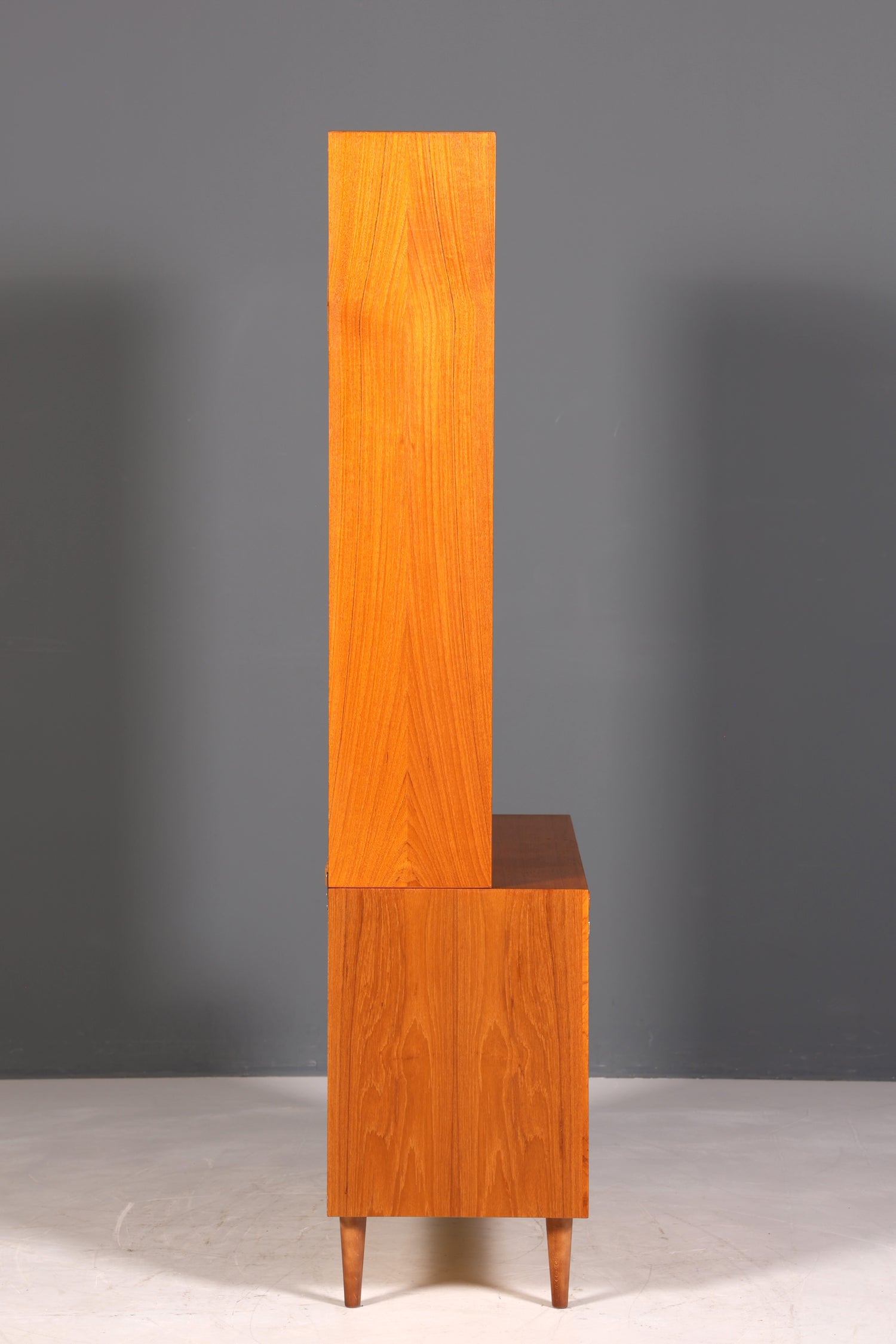 Traumhaftes Mid Century Regal Teak Holz Schrank Danish Design Retro Kommode Vintage Bücherregal 60er Jahre 2 von 2