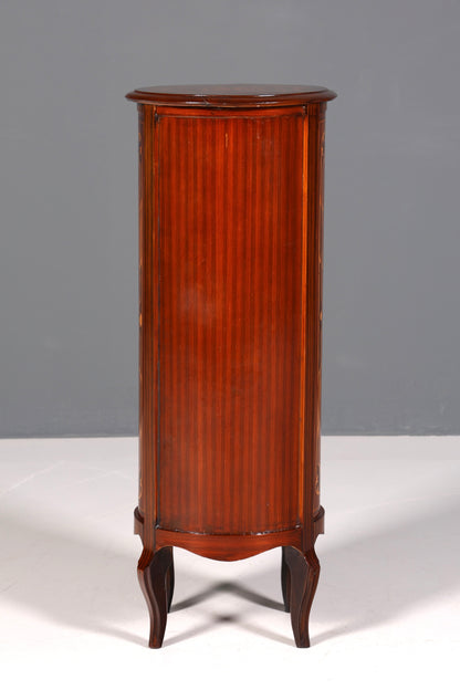 Edle Barock Stil Kommode Vertiko Intarsien Schubladenkommode 7-Schübige Kommode