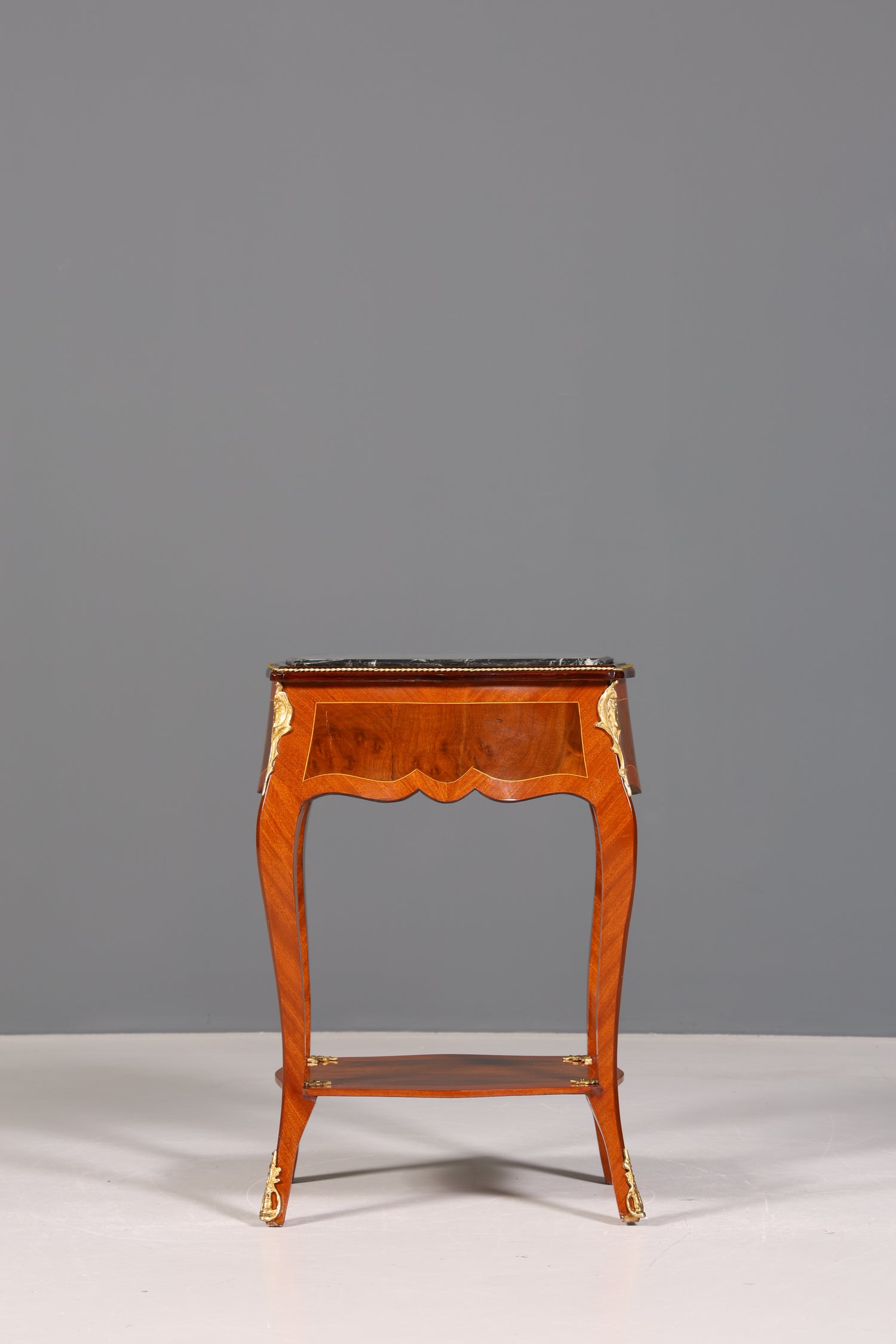 Beautiful Louis XV side table baroque style storage table marble chest of drawers telephone table