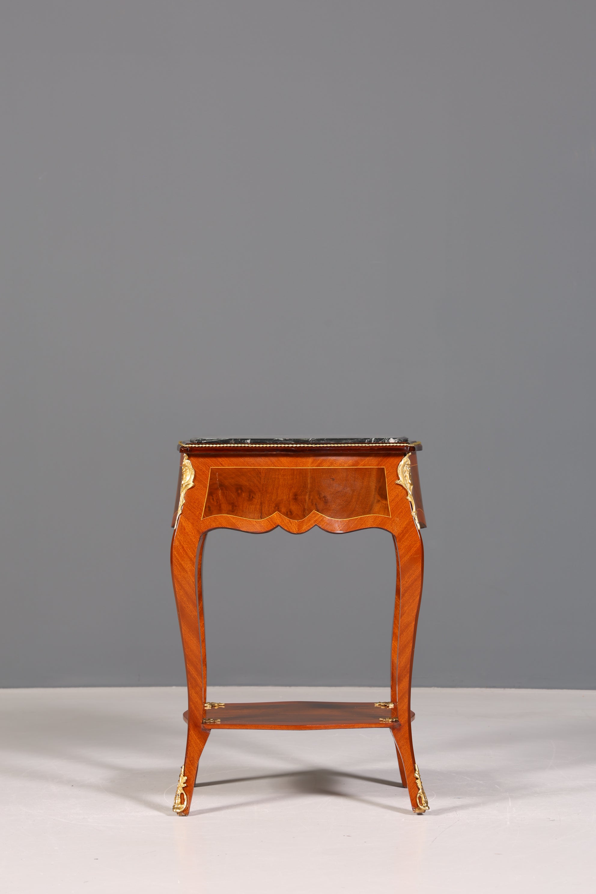 Beautiful Louis XV side table baroque style storage table marble chest of drawers telephone table