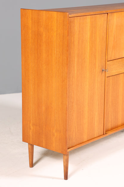 Wunderschönes Mid Century Highboard echt Holz Bar Schrank Büro Kommode 60er Jahre