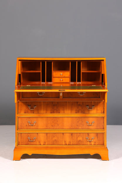 Wunderschöner Englischer Sekretär Eibe Schreibkommode Antik Stil Kommode UK Schreibtisch